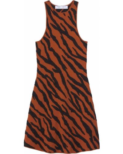 Mini šaty s potiskem s tygřím vzorem Proenza Schouler White Label
