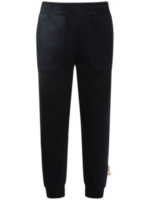 Bavlnené teplákové nohavice A-cold-wall* čierna