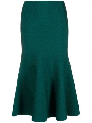 Midi sukňa Victoria Beckham zelená