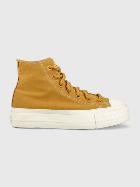 Pantofi cu stele Converse galben