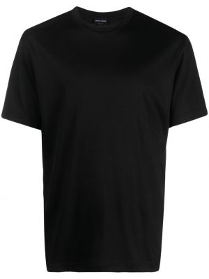 Koszulka bawełniana Giorgio Armani czarna