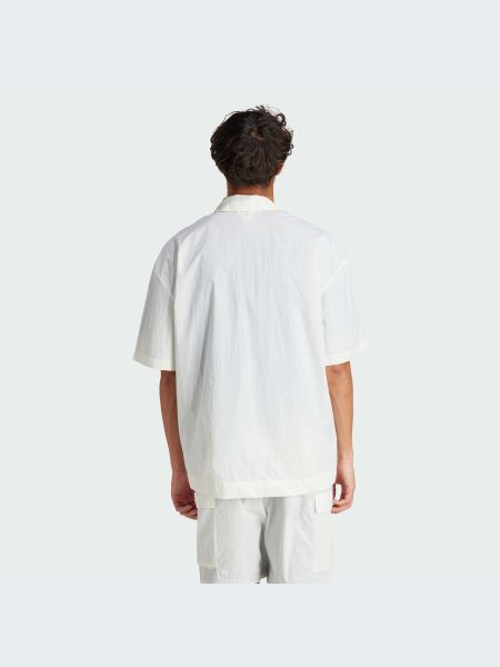 Белая хлопковая рубашка Adidas