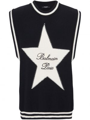 Hviezdny sveter bez rukávov Balmain