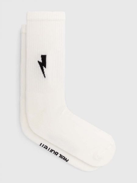 Βαμβακερός κάλτσες Neil Barrett λευκό
