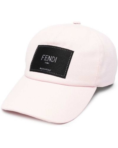 Бейсбольная бейсболка Fendi, розовая