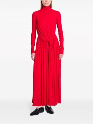 Sukienka długa z dżerseju z krepy Proenza Schouler czerwona