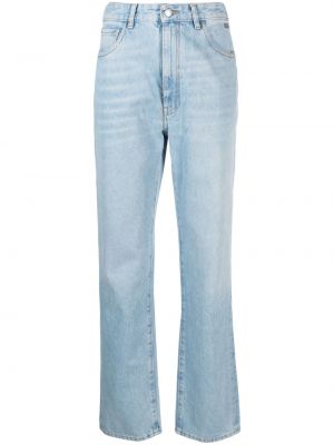 Straight leg jeans con cristalli Gcds blu