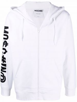 Sudadera con capucha Moschino blanco