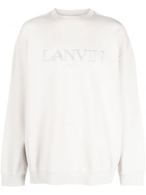 Sweatshirt mit stickerei aus baumwoll Lanvin grau
