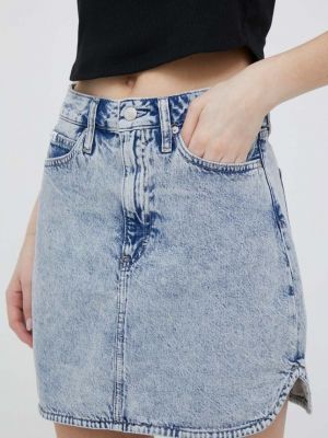 Spódnica jeansowa Calvin Klein Jeans niebieska
