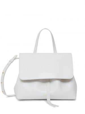 Dabīgās ādas crossbody rokassoma Mansur Gavriel balts