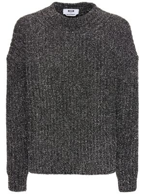 Pullover aus baumwoll Msgm grau