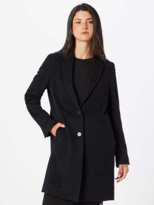 Μάλλινο παλτό χειμωνιάτικο Calvin Klein μαύρο