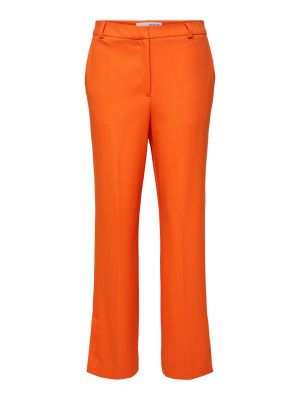 Παντελόνι Selected Femme Curve πορτοκαλί