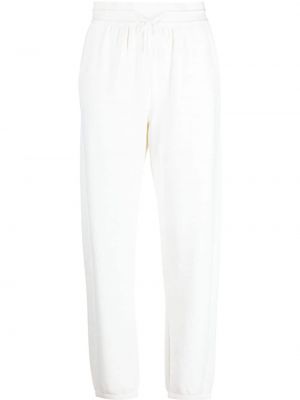 Bavlněné sportovní kalhoty Loro Piana bílé