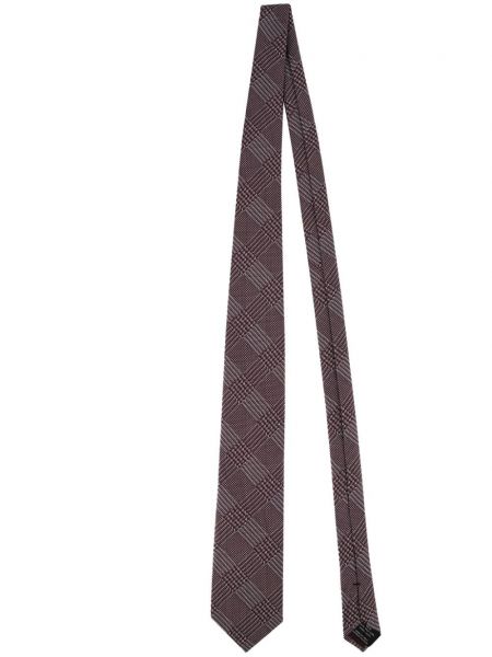 Cravate en soie à carreaux Tom Ford