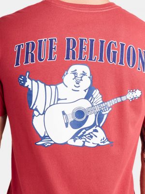 Футболка с коротким рукавом с круглым вырезом True Religion красная
