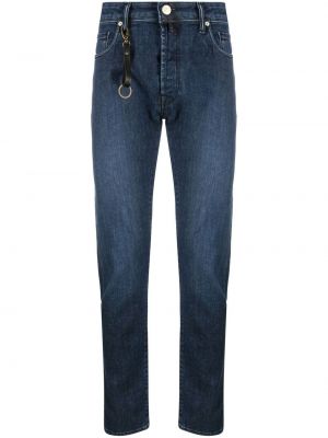 Smal skinny fit-jeans Incotex blå