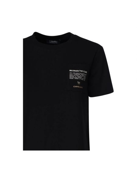 Camiseta de tela jersey con bolsillos Max Mara negro
