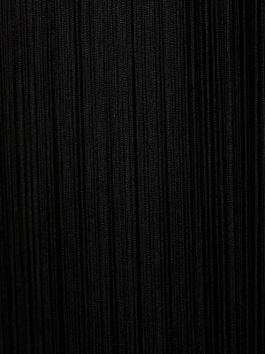 Mini šaty s třásněmi Alexander Wang černé