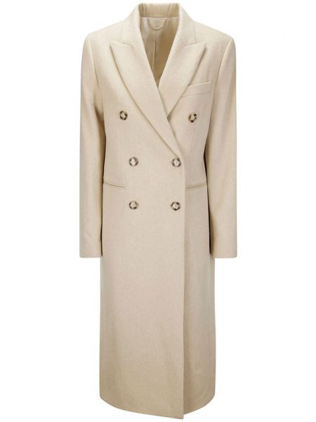 Μακρύ παλτό Victoria Beckham λευκό