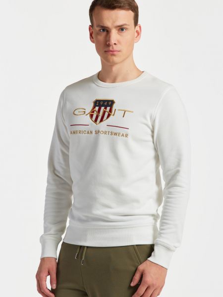 MELEGÍTŐ FELSŐ GANT ARCHIVE SHIELD C-NECK fehér XS