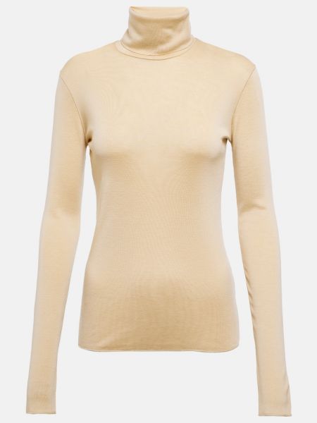 Jedwabny sweter z kaszmiru Loro Piana biały