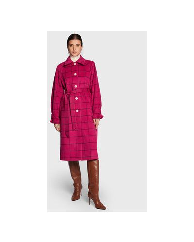 Palton de lână Custommade roz