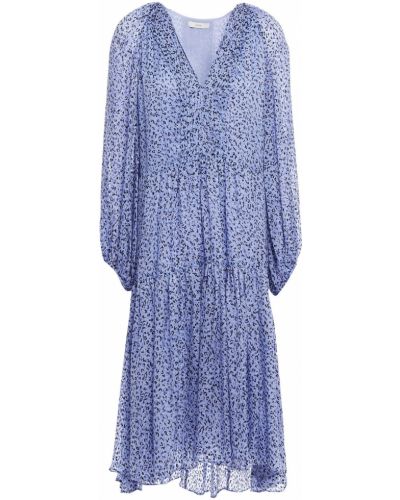 Sukienka midi z szyfonu z printem Joie, fioletowy