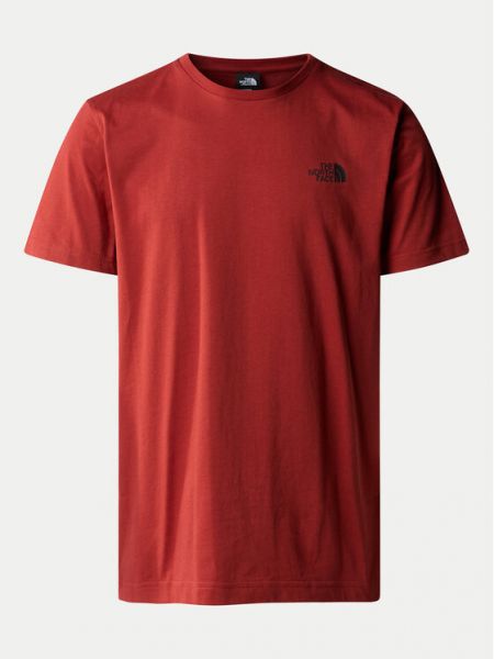 Priliehavé tričko The North Face červená