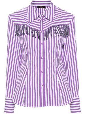 Chemise avec perles à imprimé Twinset violet