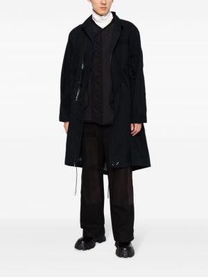 Kabát na zip Sacai černý