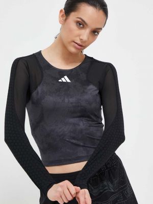 Блуза с дълъг ръкав Adidas Performance черно