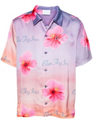 Marškiniai satino Blue Sky Inn