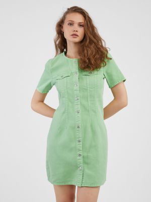 Košeľové šaty Pieces zelená