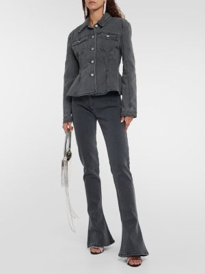 Slim fit skinny jeans ausgestellt Magda Butrym grau