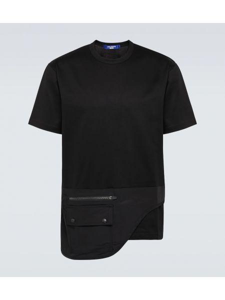 Βαμβακερή μπλούζα από ζέρσεϋ Junya Watanabe μαύρο