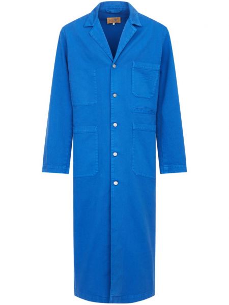 Ilgas paltas Mm6 Maison Margiela mėlyna
