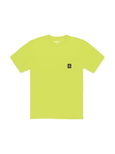 T-shirt aus baumwoll mit taschen Refrigiwear gelb