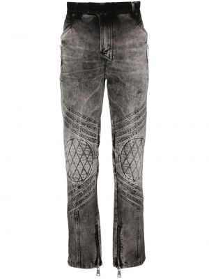Jeans skinny slim Balmain gris