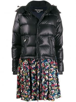 Chaqueta de plumas de flores Junya Watanabe negro