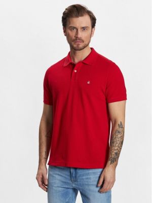 Polo marškinėliai United Colors Of Benetton raudona