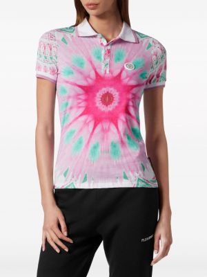 T-shirt tie dye Plein Sport rose