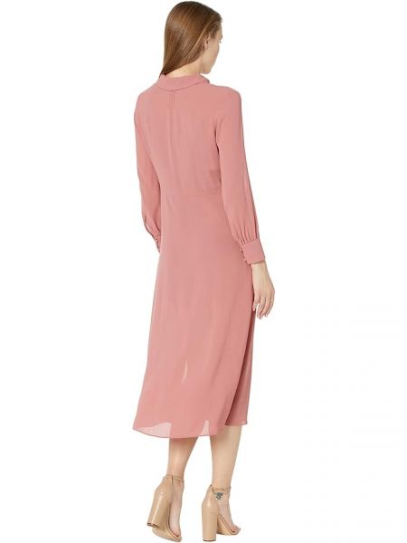 Асимметричное платье миди Ted Baker розовое