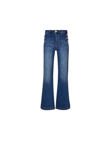 High waist bootcut jeans ausgestellt Liu Jo blau