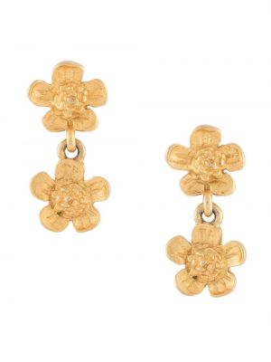 Φλοράλ σκουλαρίκια Givenchy Pre-owned χρυσό