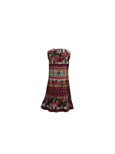 Sukienka bawełniana Dolce & Gabbana Pre-owned różowa
