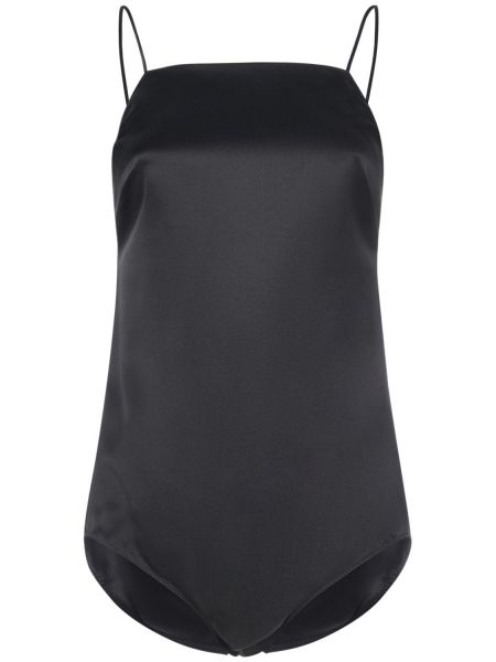 Body de raso Max Mara negro