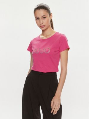 Priliehavé tričko Liu Jo ružová