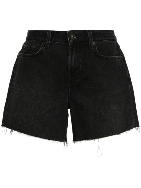 Shorts en jean 7 For All Mankind noir